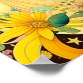 Horoscope Sign Gemini Twins Ethereal Poster (Ecke)