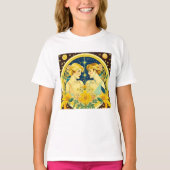 Horoscope Sign Gemini Twins Ethereal T-Shirt (Vorderseite)