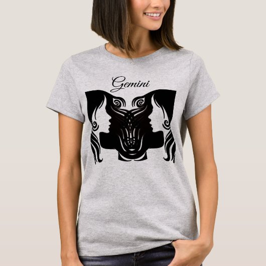 Horoscope Sign Gemini Zodiac Twins Shirt (Vorderseite)