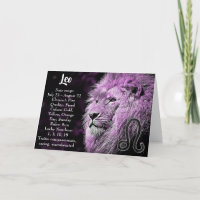 Horoscope Sign Leo Happy Birthday