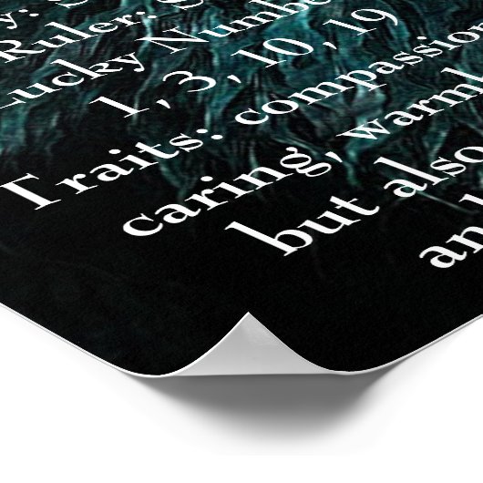 Horoscope Sign Leo Poster (Ecke)