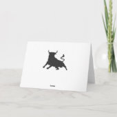 Horoscope Sign Taurus Bull Happy Birthday Karte (Rückseite)