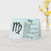 Horoscope Virgo Birthday Karte (Gelbe Blume)