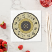 Horoscope Wheel Paper Napkins Serviette (Beispiel)