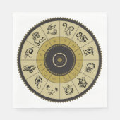 Horoscope Wheel Paper Napkins Serviette (Vorderseite)