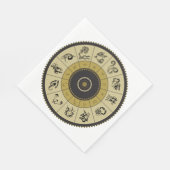 Horoscope Wheel Paper Napkins Serviette (Ecke)