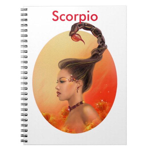 Horoscope Zodiac - Fantasy Scorpio Notizblock (Vorderseite)