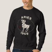 Horoscope Zodiac Sign Ram Aries 1969 Sweatshirt (Vorderseite)