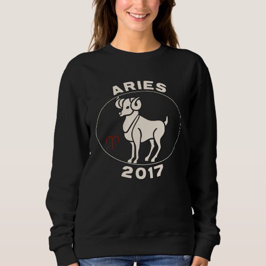 Horoscope Zodiac Sign Ram Aries 2017 Sweatshirt (Vorderseite)