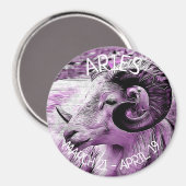Horoskop Aries Magnet (Vorderseite/Rückseite)