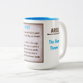 Horoskop: ARIES (mit G) Zweifarbige Tasse (VorderseiteRechts)