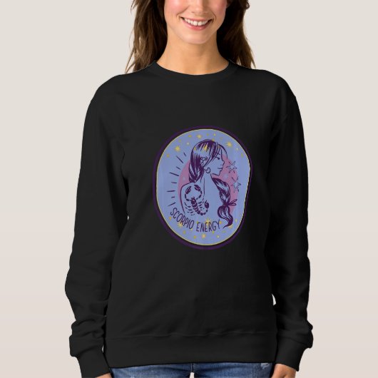 Horoskop Astorology Quotes Scorpio Sweatshirt (Vorderseite)