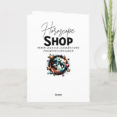 Horoskop Astrologisches Schild Capricorn Geburtsta Karte (Rückseite)