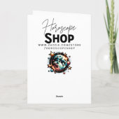 Horoskop Astrologisches Zeichen für Krebs Geburtst Karte (Rückseite)