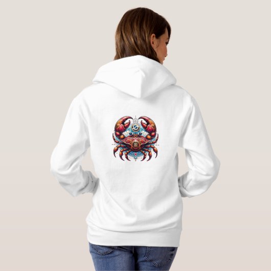 Horoskop Astrologisches Zeichen für Krebs im Krebs Hoodie (Schwarz voll)