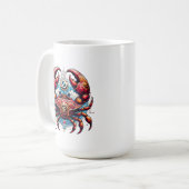 Horoskop Astrologisches Zeichen für Krebs im Krebs Kaffeetasse (Vorderseite Links)