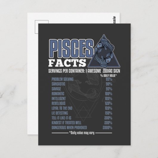 Horoskop-Definition Postkarte (Vorne/Hinten)