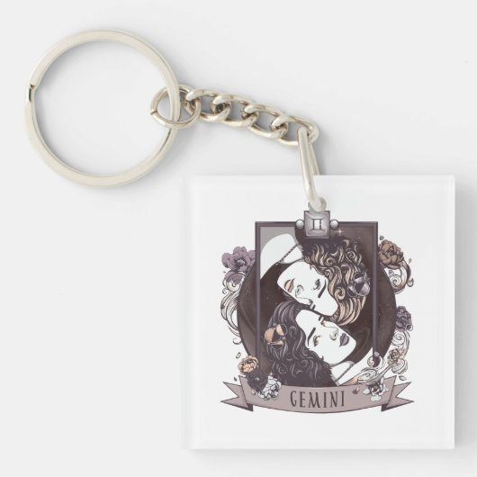 Horoskop - GEMINI Schlüsselanhänger (Vorderseite)