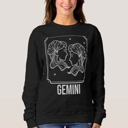 Horoskop Gemini Zodiac Astrologie Zeichen 7 Sweatshirt (Vorderseite)