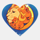 Horoskop Herz-Aufkleber (Vorderseite)