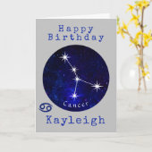 Horoskop-Karte Karte (Gelbe Blume)