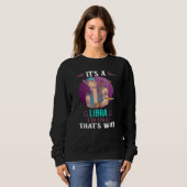 Horoskop Libra Astrologie Zodiac Zeichen Sweatshirt (Vorne ganz)