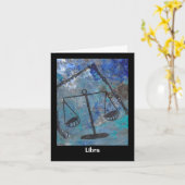 Horoskop-Libra-Karte Karte (Gelbe Blume)