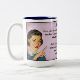 Horoskop: LIBRA (mit G bewertet) Zweifarbige Tasse