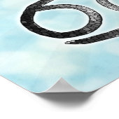 Horoskop-Schildkrebs Poster (Ecke)