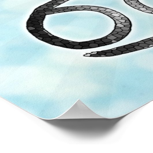 Horoskop-Schildkrebs Poster (Ecke)