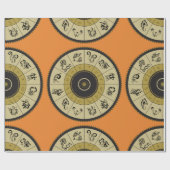 Horoskop-Schleifpapier Geschenkpapier (Flach)