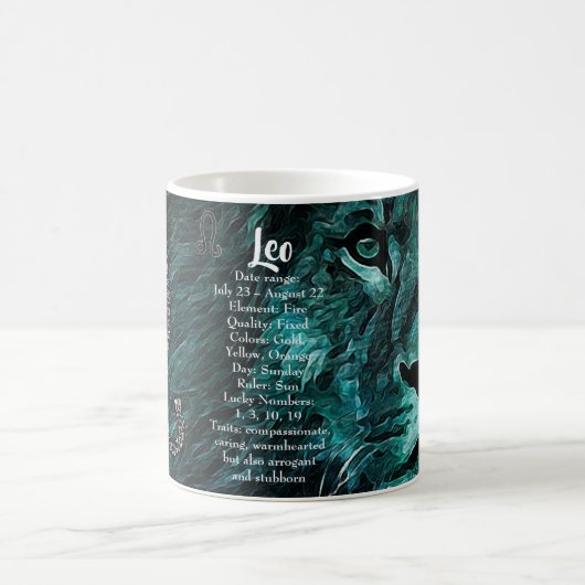 Horoskop Sign Leo Zodiac Astrologie Kaffeetasse (Mittel)
