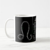 Horoskop Sign Leo Zodiac Astrologie Kaffeetasse (Links)