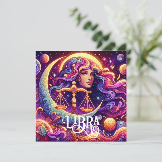 Horoskop Sign Libra Zodiac Ethereal Mystische Kuns (Stehend Vorderseite)