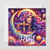 Horoskop Sign Libra Zodiac Ethereal Mystische Kuns (Vorderseite)