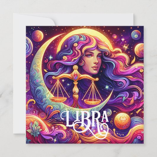 Horoskop Sign Libra Zodiac Ethereal Mystische Kuns (Vorderseite)