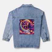 Horoskop Sign Libra Zodiac Ethereal Mystische Kuns Jeansjacke (Rückseite)