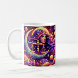 Horoskop Sign Libra Zodiac Ethereal Mystische Kuns Kaffeetasse