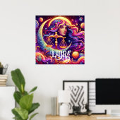 Horoskop Sign Libra Zodiac Ethereal Mystische Kuns Poster (Heimbüro)
