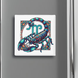 Horoskop Sign Scorpio | Blaue Skorpion Magnet