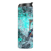 Horoskop Sign Scorpio | Blaue Skorpion Thermosbecher (Nach links gedreht)