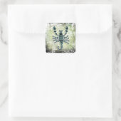 Horoskop Sign Scorpio Quadratischer Aufkleber (Tasche)