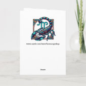 Horoskop Sign Skorpio Astrologie Geburtstag Karte (Rückseite)