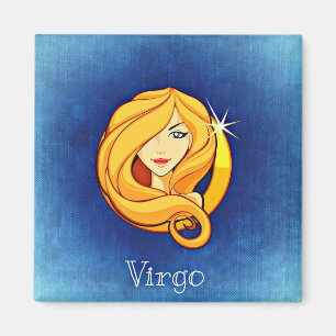 Horoskop-Sign-Virgo-Kühlschrank oder Locker-Magnet Magnet