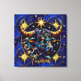 Horoskop Signatur Taurus Zodiac Astrologie Leinwanddruck