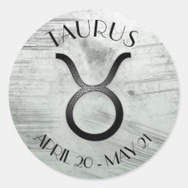 Horoskop Signatur Taurus Zodiac Astrologie Runder Aufkleber