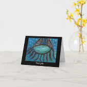 Horoskop-Skorpio Karte (Gelbe Blume)