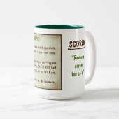 Horoskop: SKORPION (bewertetes G) Zweifarbige Tasse (VorderseiteRechts)