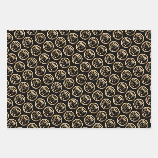 Horoskop Star Sign Aquarius Geschenkpapier Set (Vorderseite 2)