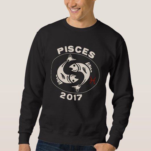 Horoskop Sternzeichen Fische Fische 2017 Sweatshirt (Vorderseite)
